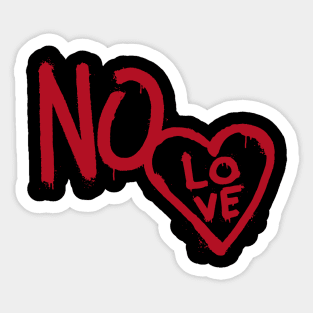 No love drippy hoodies design drip red color dripping Sticker